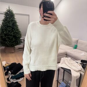 Jessica Simpson Women's White Crew Neck Sweater